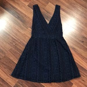 GB dark blue and black lace dress